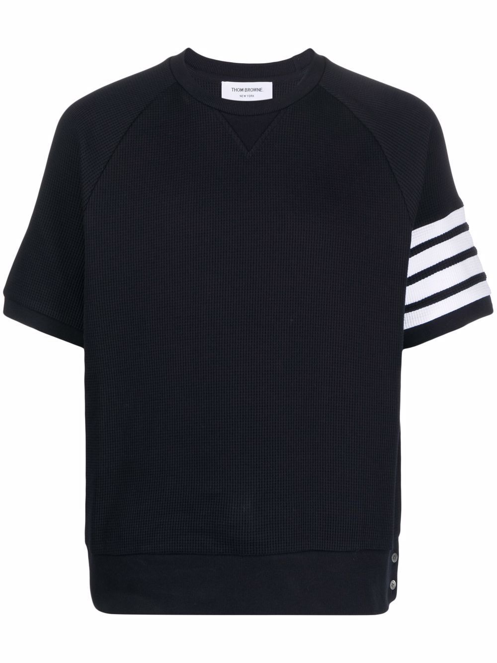 Thom Browne 4-Bar 短袖卫衣 - 蓝色