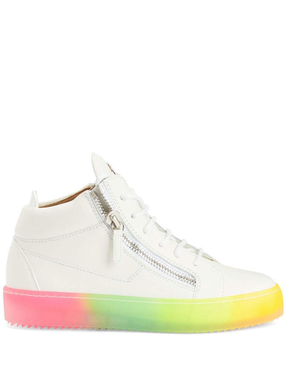 Giuseppe Zanotti Kriss 彩虹印花运动鞋 - 白色