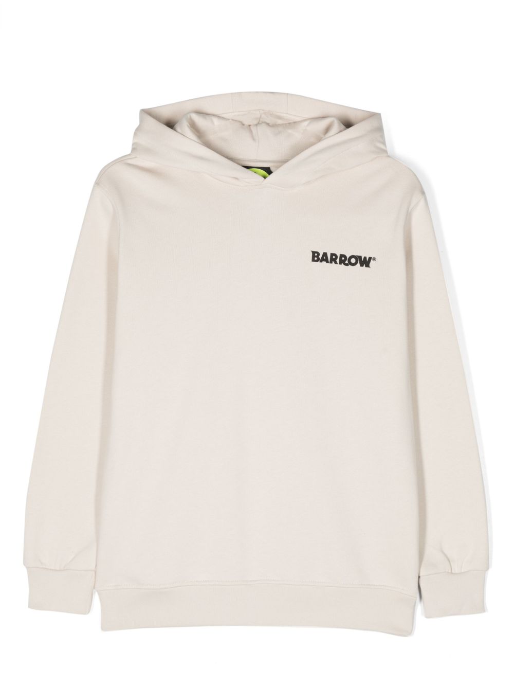 Barrow kids logo印花棉连帽衫 - 中性色