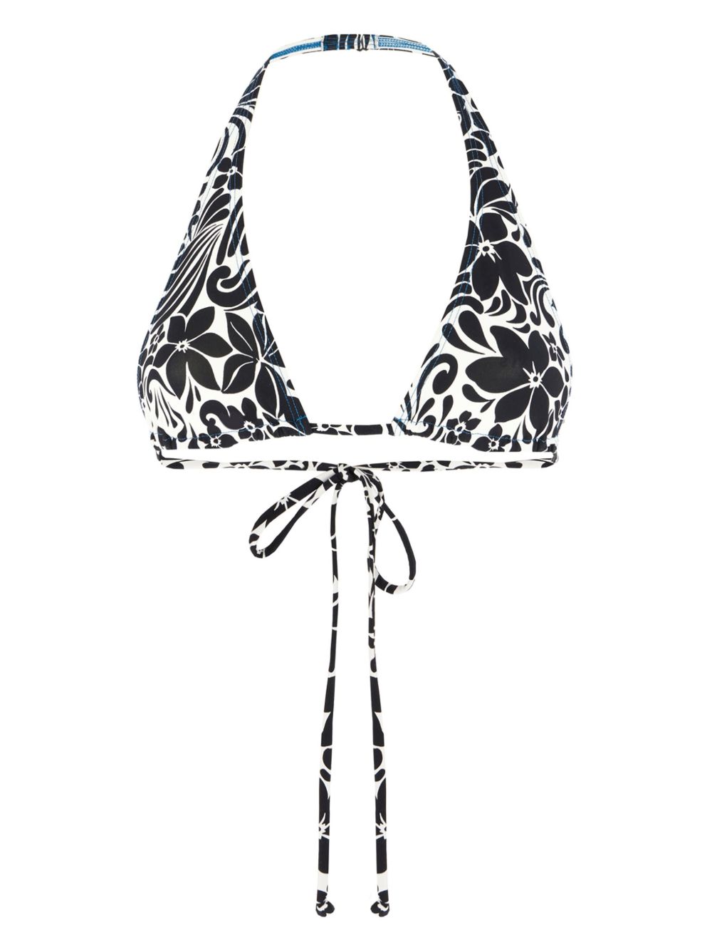Frankies Bikinis 三角形罩杯比基尼上装 - 黑色