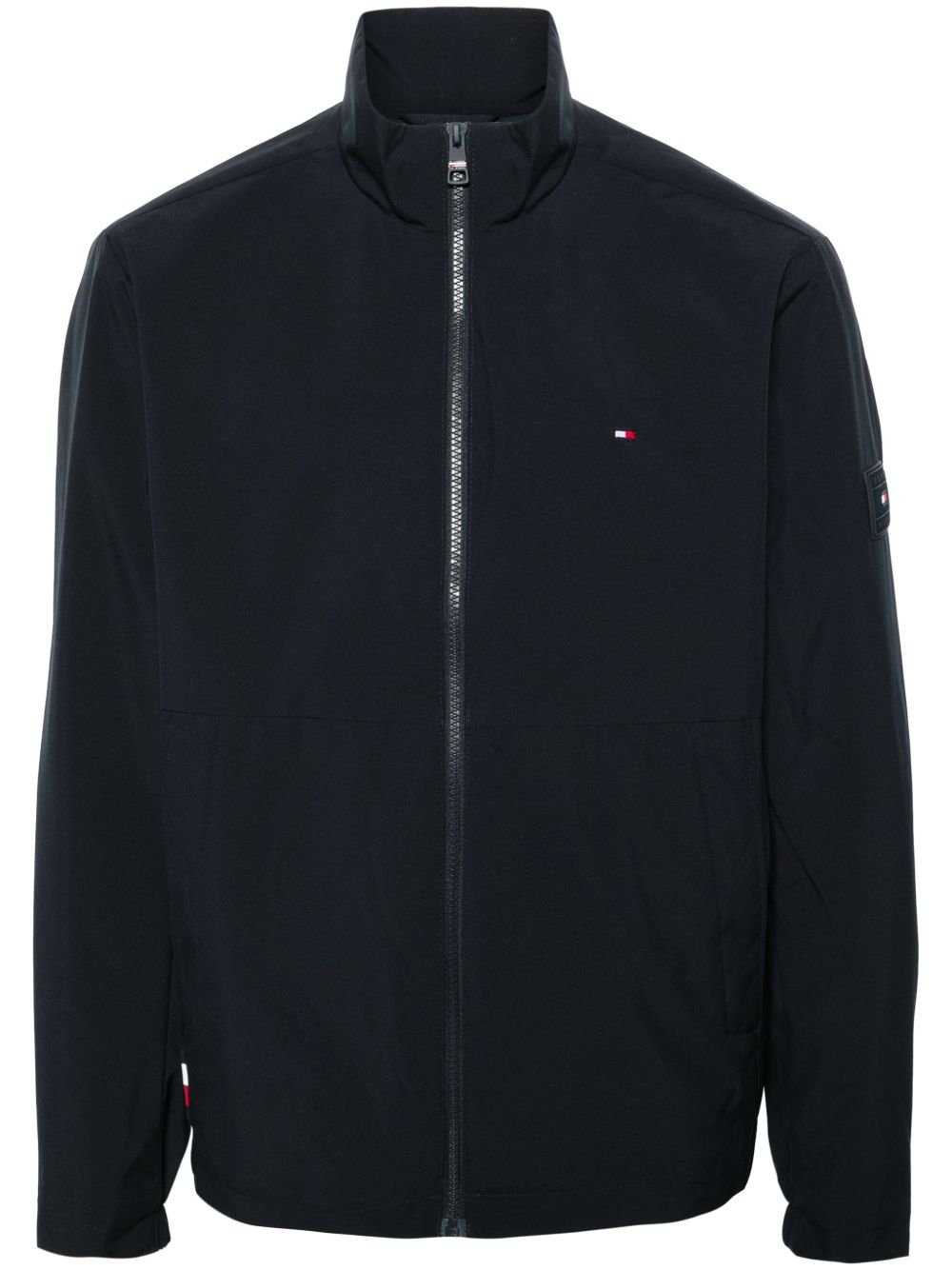 Tommy Hilfiger logo贴花轻薄夹克 - 蓝色