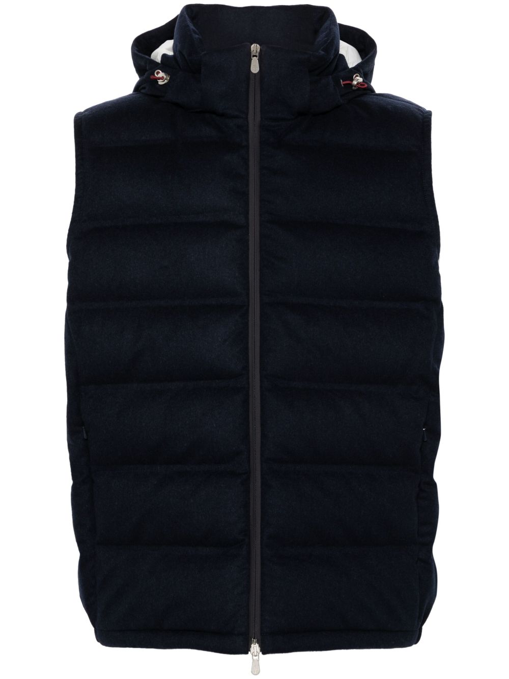 Brunello Cucinelli 绗缝马甲 - 蓝色