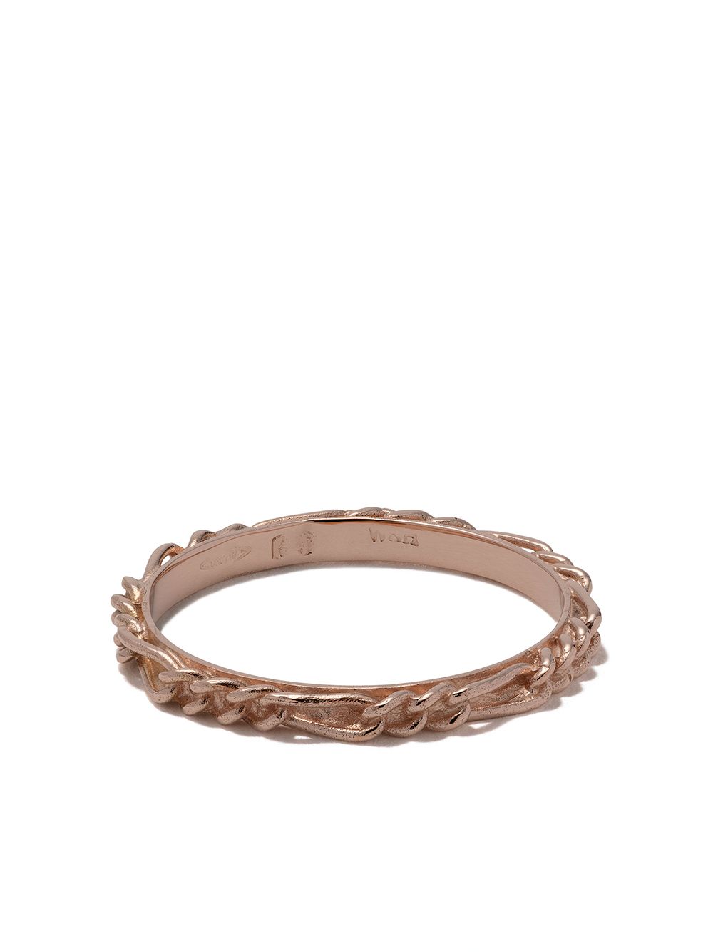 Wouters & Hendrix Gold Figaro Chain 18k玫瑰金戒指 - 粉色
