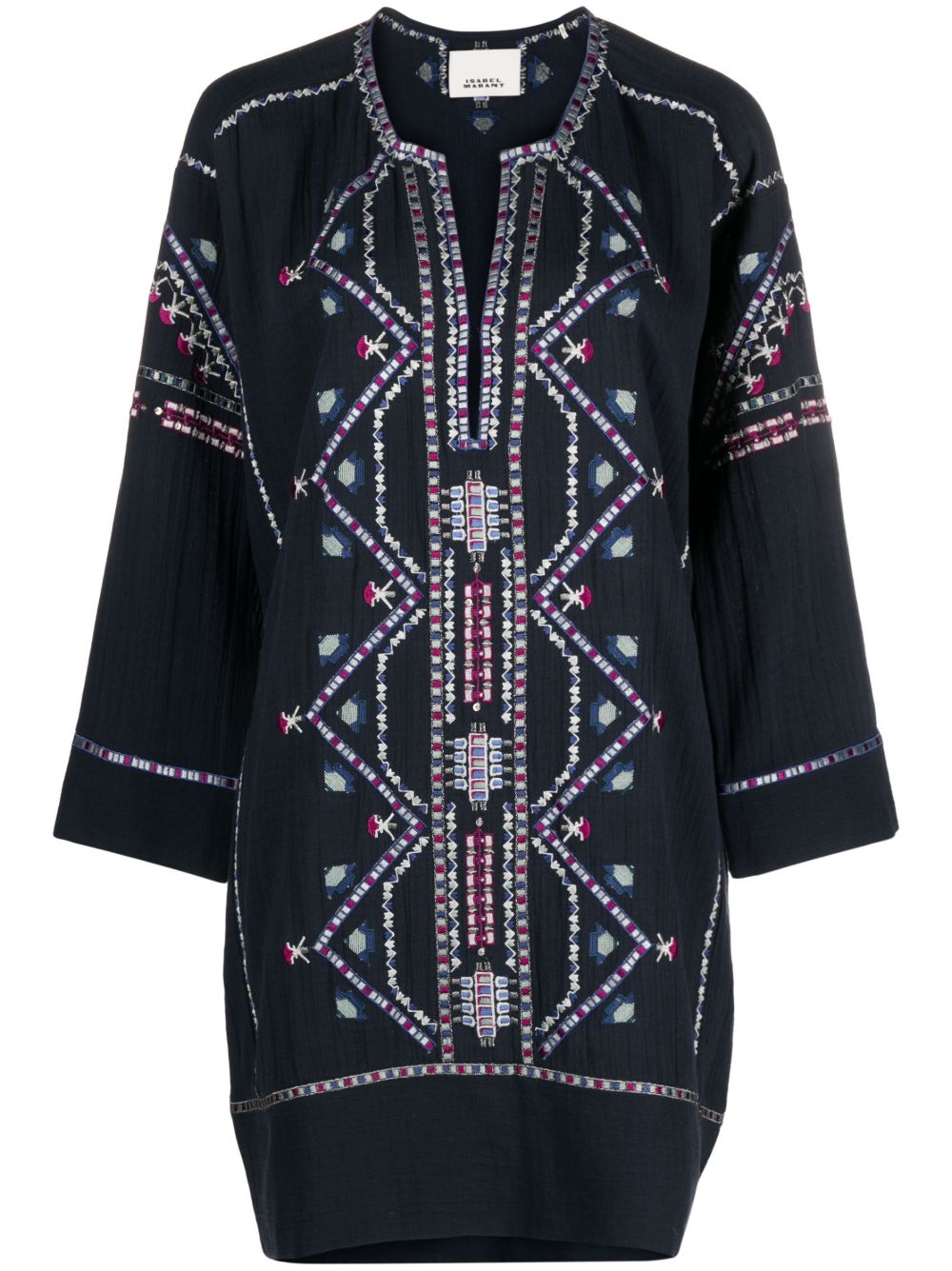 ISABEL MARANT Chemsi 亮片缀饰迷你连衣裙 - 蓝色