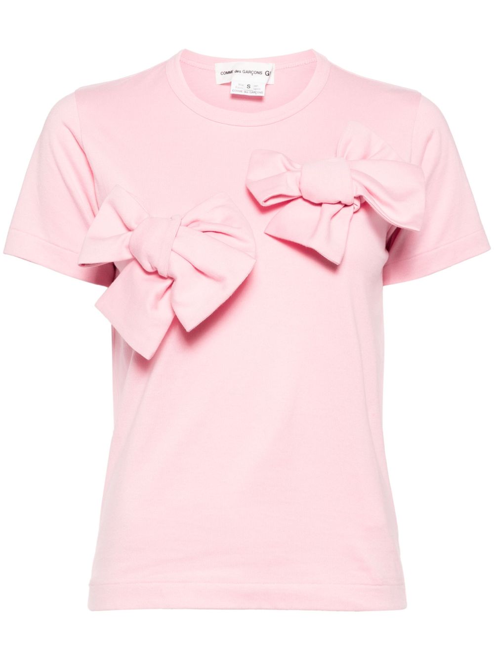Comme Des Garçons Girl 经典棉T恤 - 粉色
