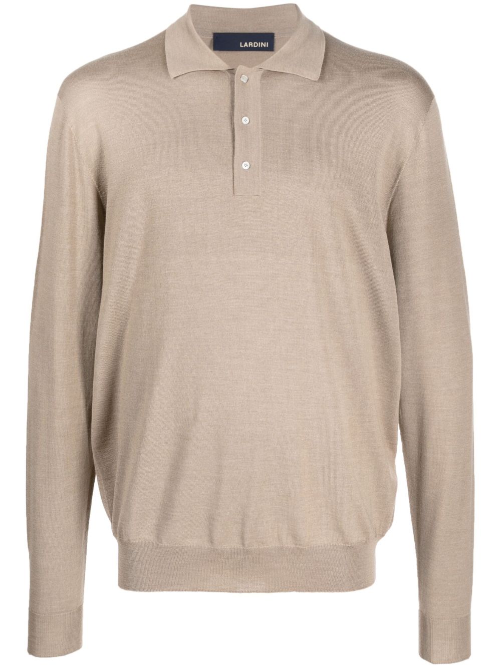 Lardini 长袖针织polo衫 - 中性色
