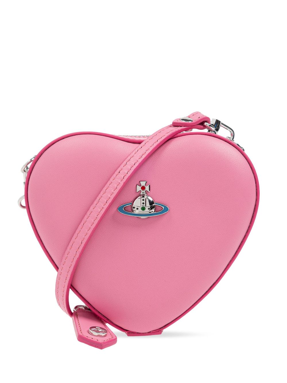Vivienne Westwood Mini Heart 单肩包 - 粉色
