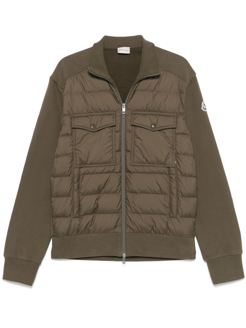 Moncler 填充拉链卫衣 - 绿色