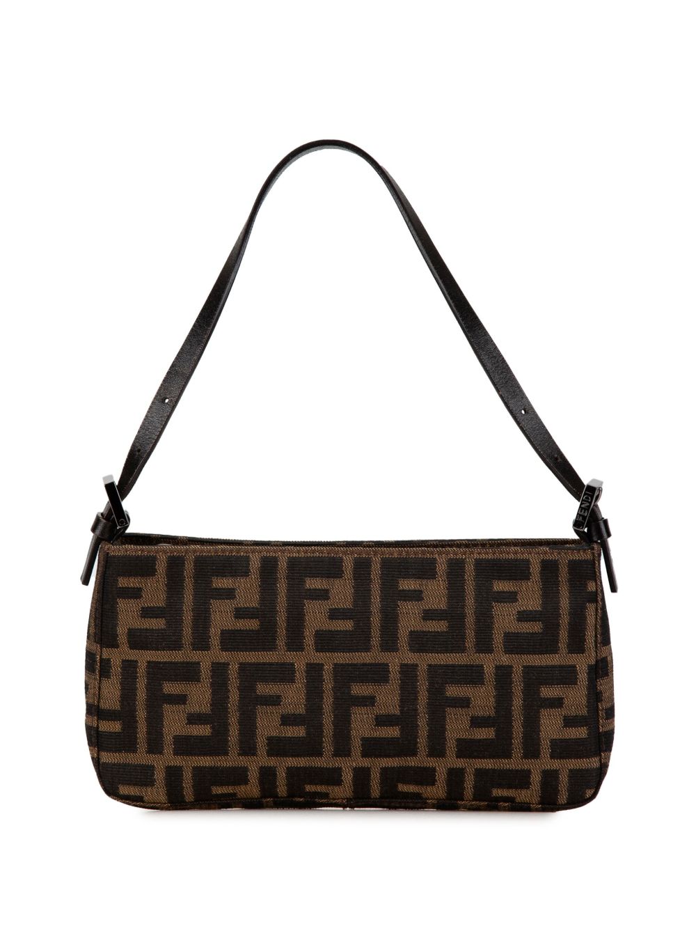 Fendi Pre-Owned Zucca Canvas Pochette 单肩包（2000年典藏款） - 褐色