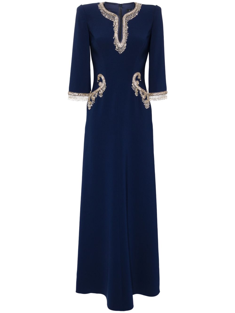 Jenny Packham Viva 晶饰礼服 - 蓝色