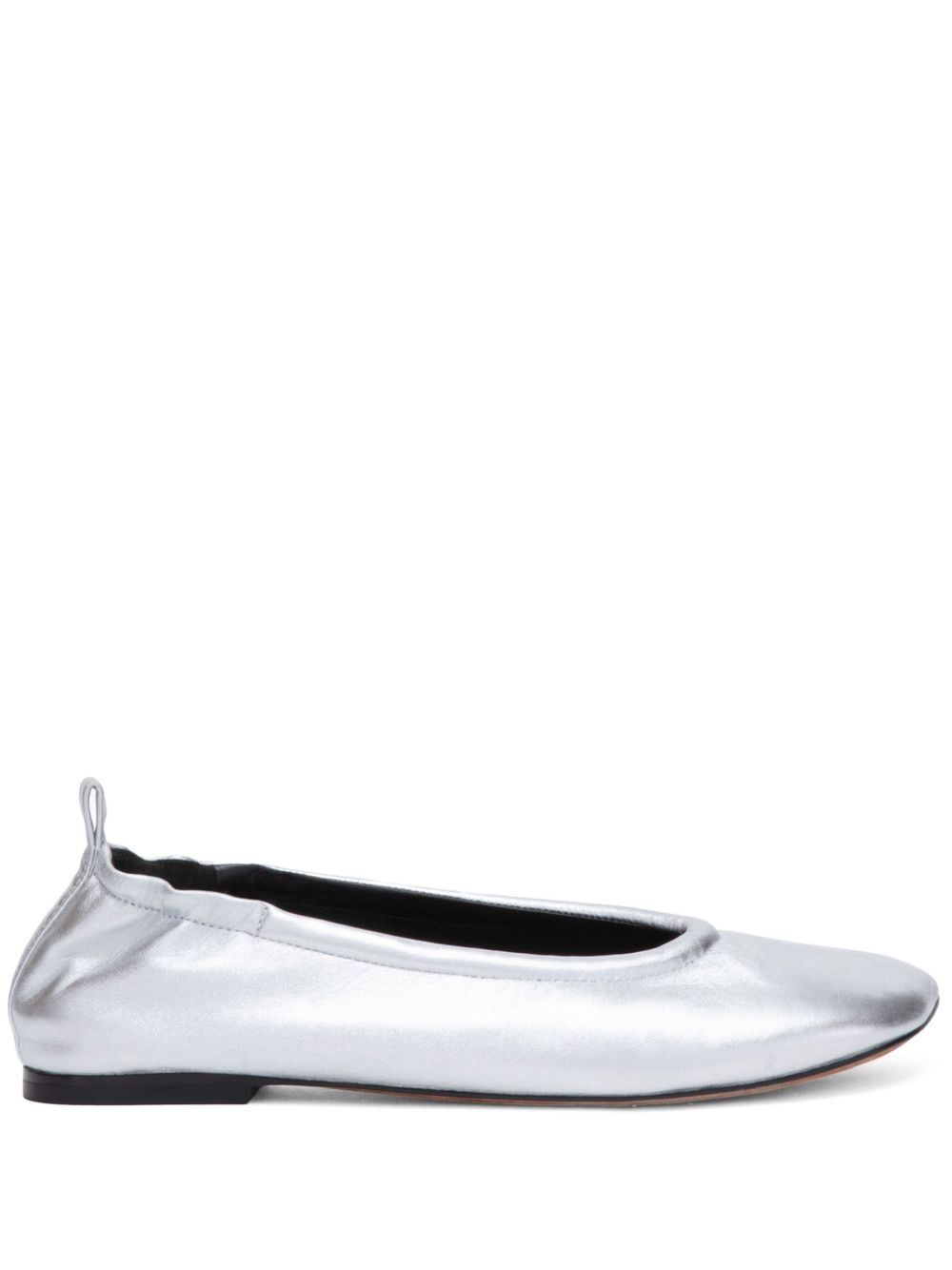 3.1 Phillip Lim ID 金属感芭蕾平底鞋 - 银色