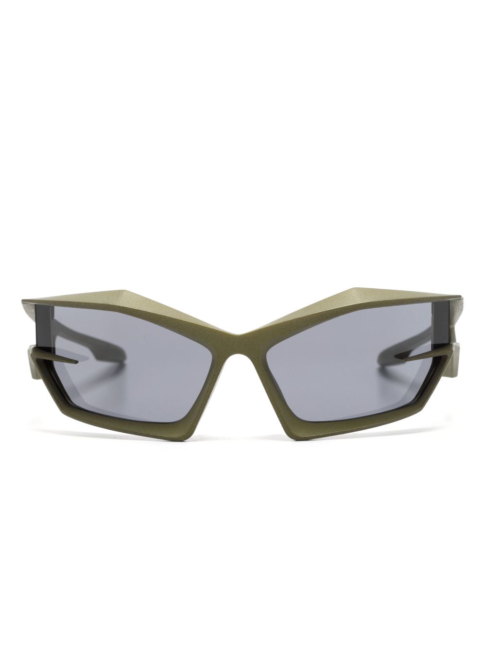Givenchy Giv Cut 盾形太阳眼镜 - 绿色