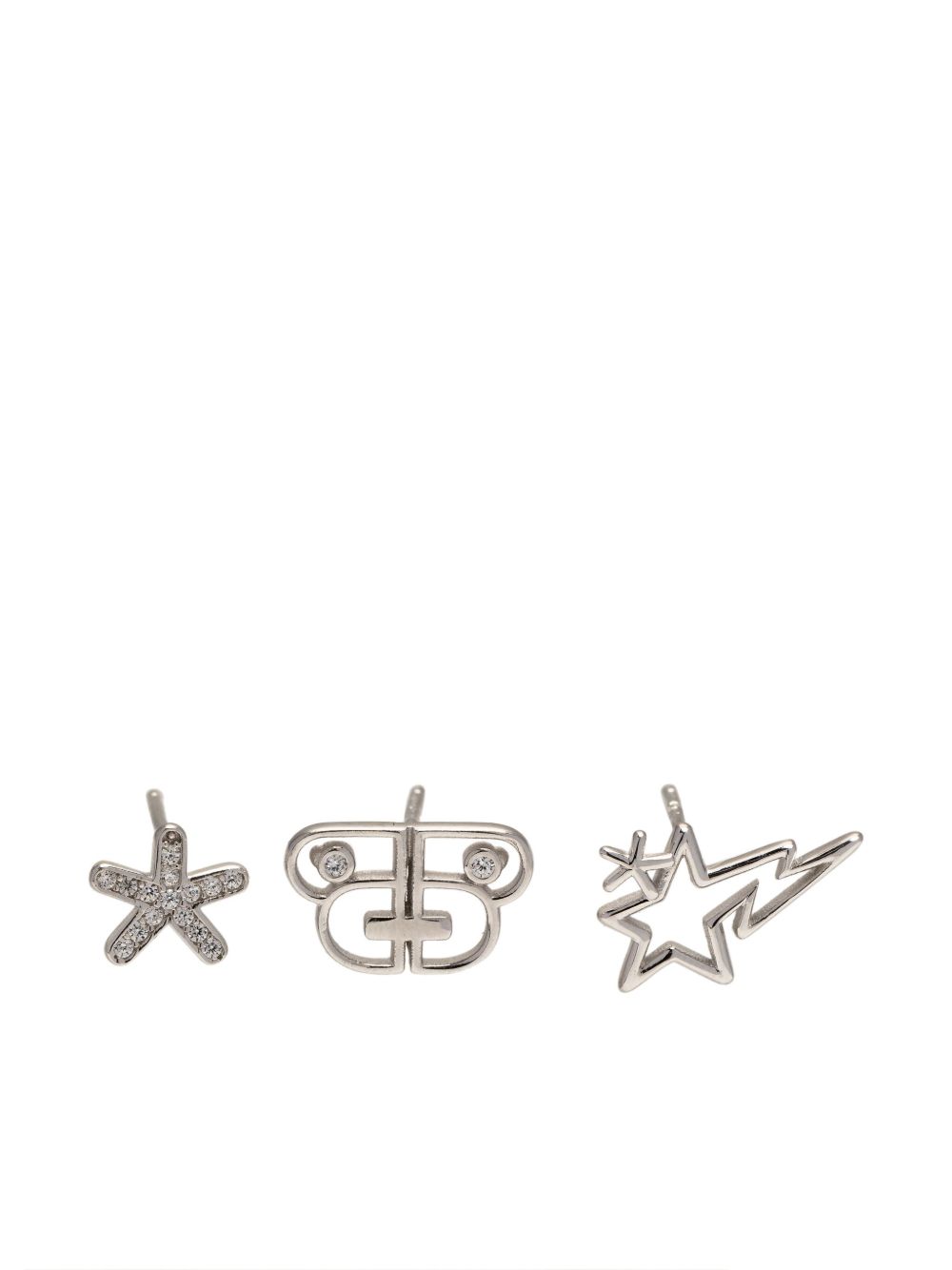 BAPY BY *A BATHING APE® logo耳钉 - 银色