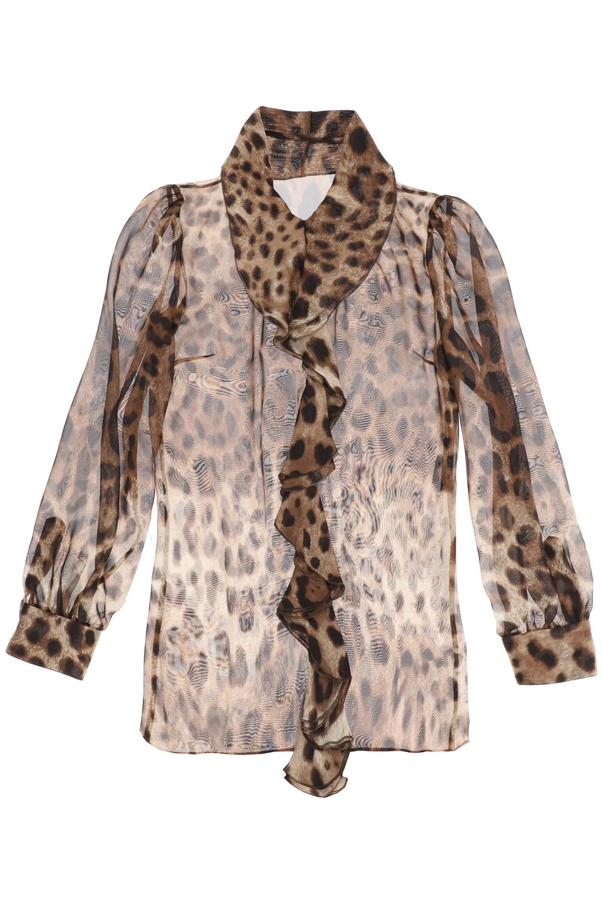 Dolce & Gabbana Leopard-print Silk Blouse