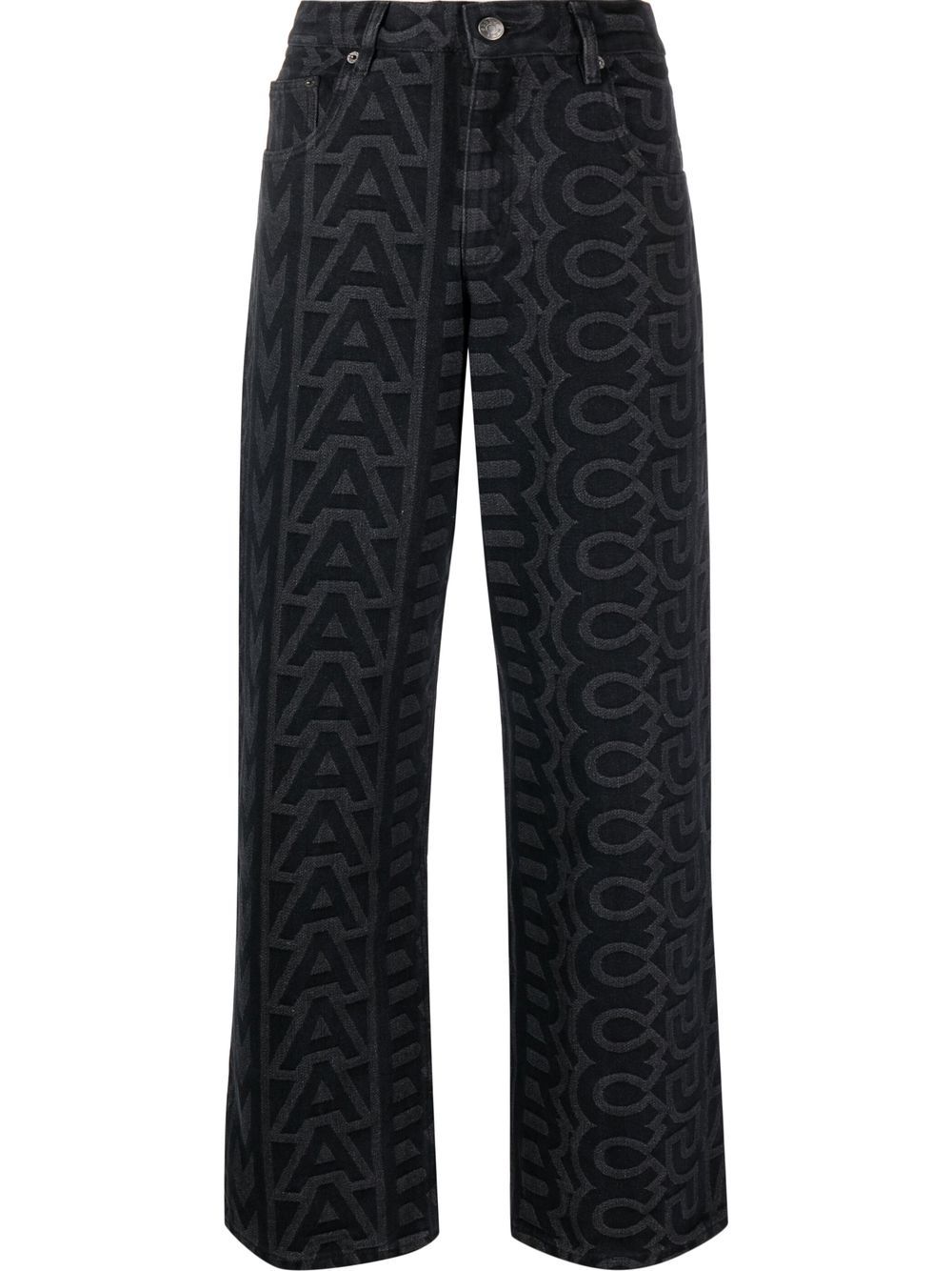 Marc Jacobs The Monogram 直筒牛仔裤 - 黑色