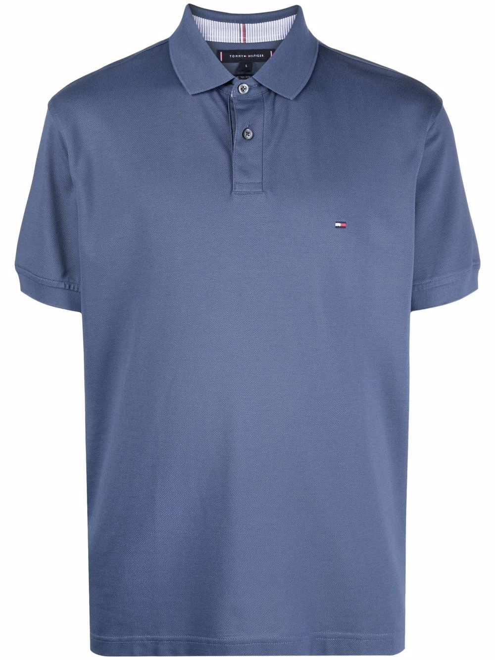 Tommy Hilfiger logo刺绣polo衫 - 蓝色