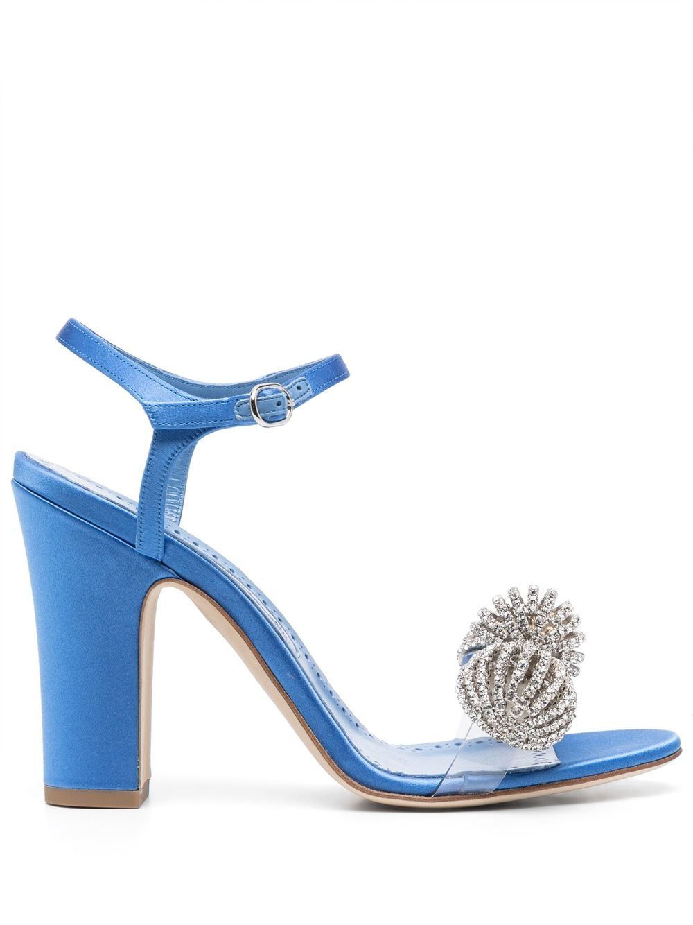 Manolo Blahnik Ostria 星星缀饰高跟凉鞋 - 蓝色