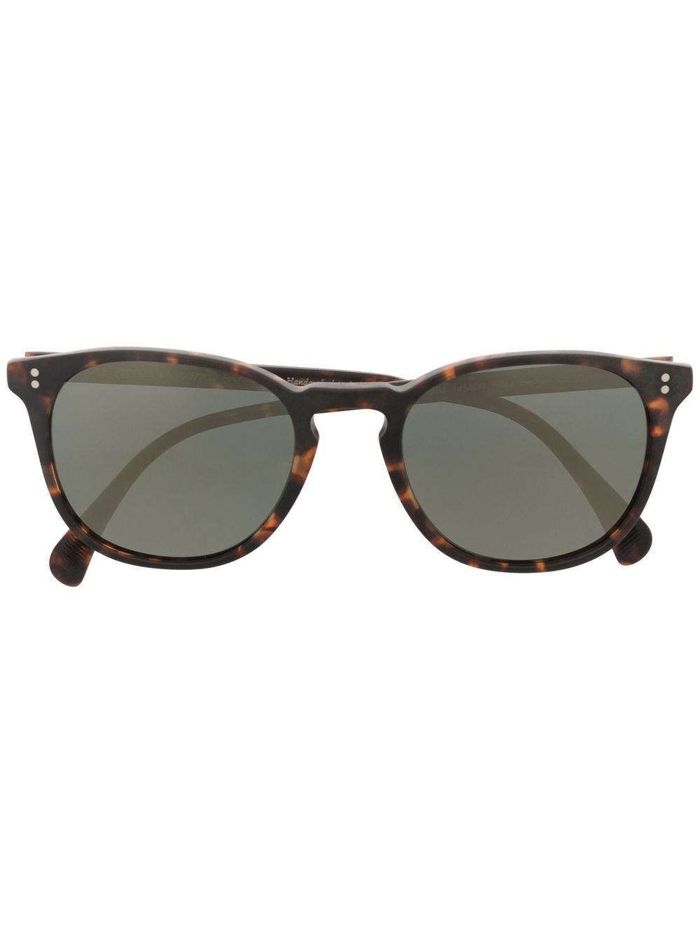 Oliver Peoples Finley 圆框太阳眼镜 - 褐色