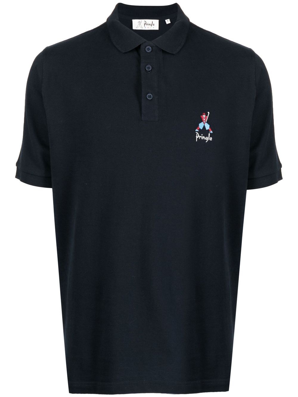 Pringle of Scotland Geometric George Golf polo衫 - 蓝色
