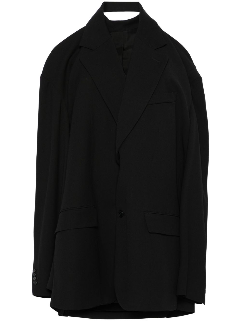 Balenciaga Suspended 精裁连衣裙 - 黑色