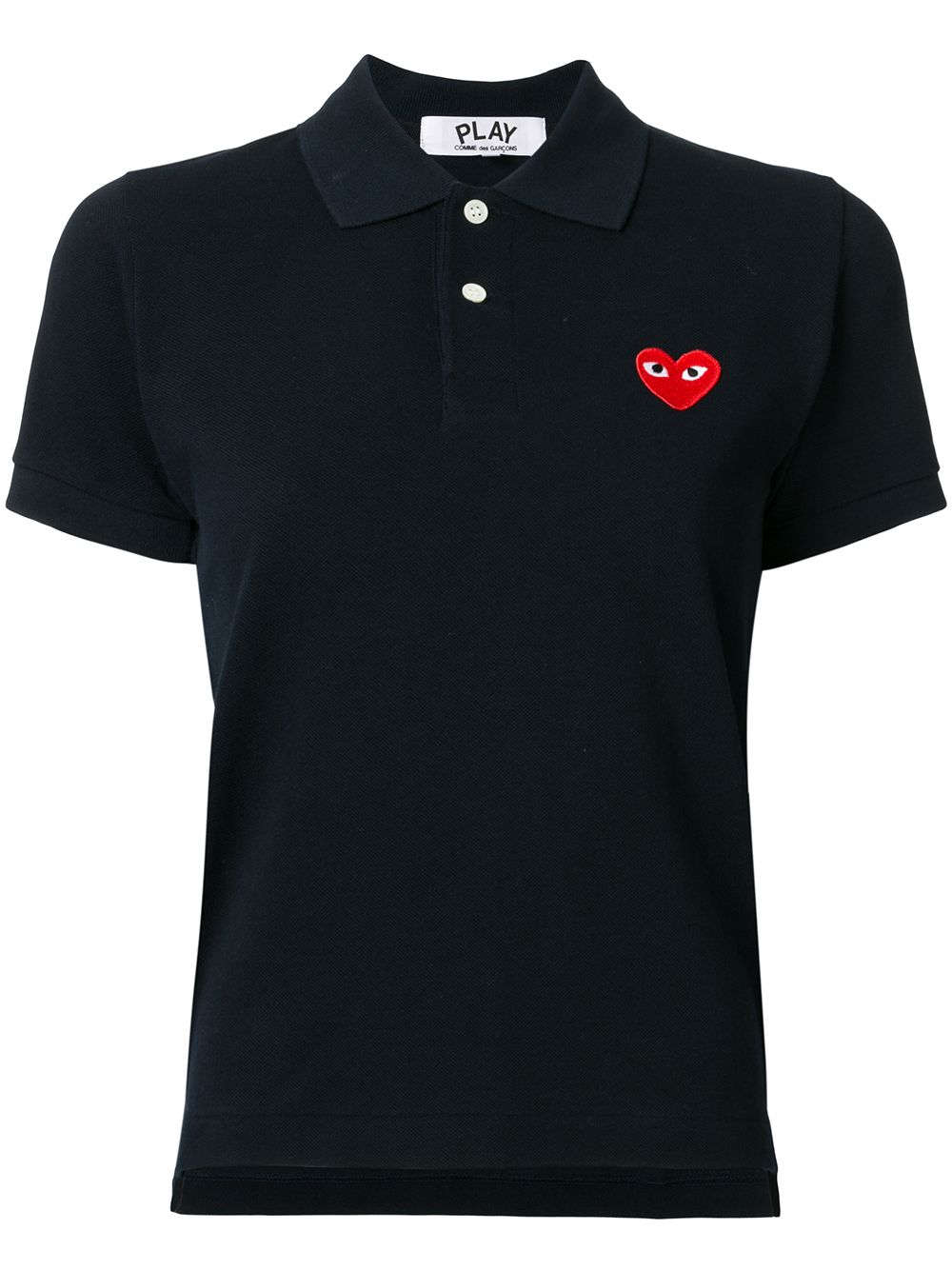 Comme Des Garçons Play 心形贴花polo衫 - 蓝色