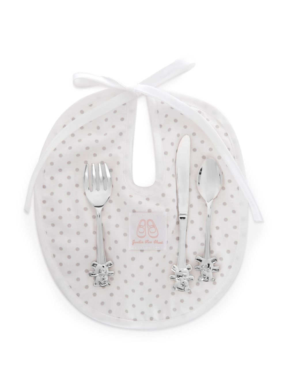 English Trousseau Kids 围兜餐具套装婴儿礼品 - 中性色