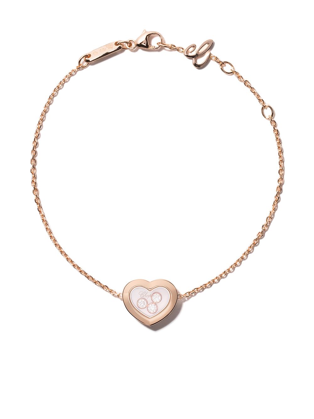 Chopard Happy Diamonds Icons钻石手链 - 粉色
