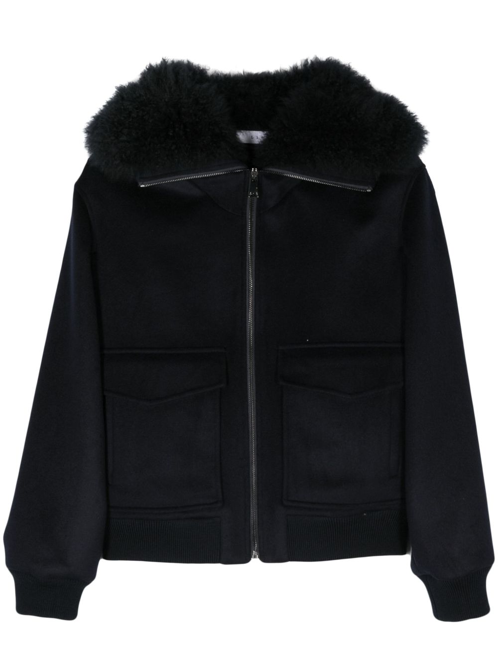 Liska Jacke Mit Lamm 羊绒夹克 - 蓝色