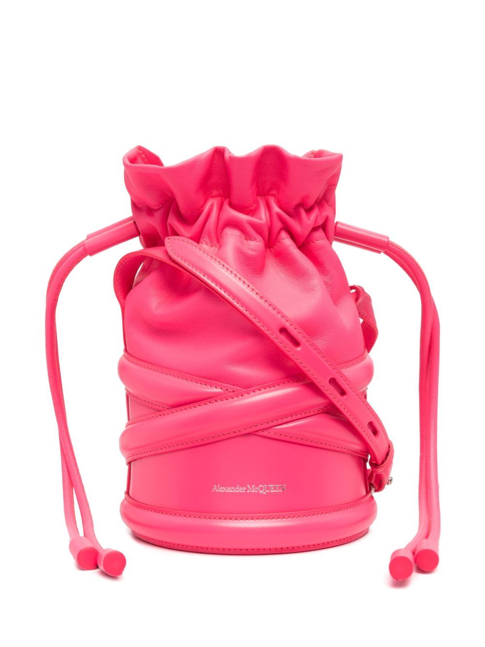 Alexander McQueen The Soft Curve 水桶包 - 粉色