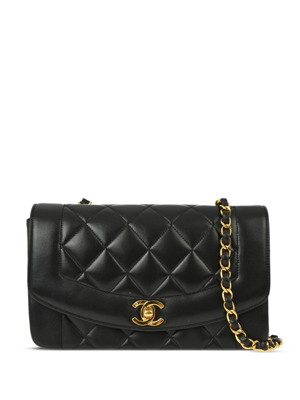 CHANEL Pre-Owned Diana 小号单肩包（1995年典藏款） - 黑色