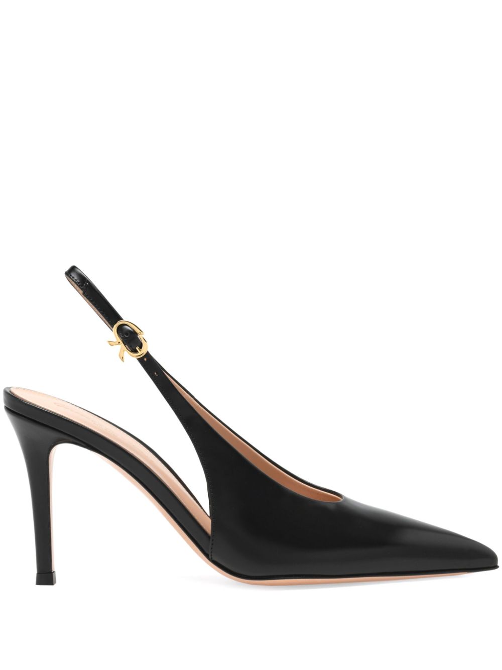 Gianvito Rossi Robbie 裹踝高跟鞋 - 黑色
