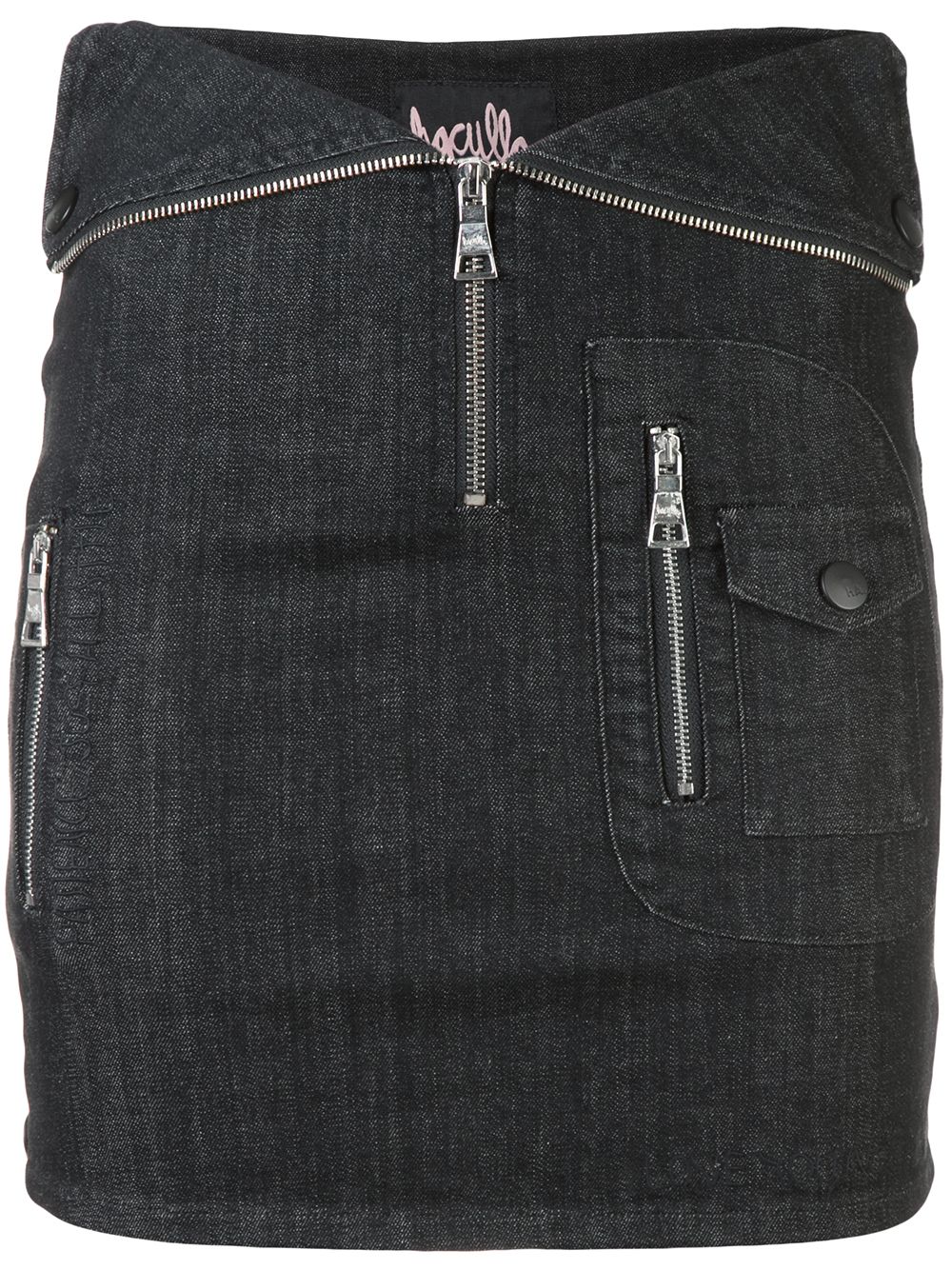 Haculla Nobody's safe fitted skirt - 黑色