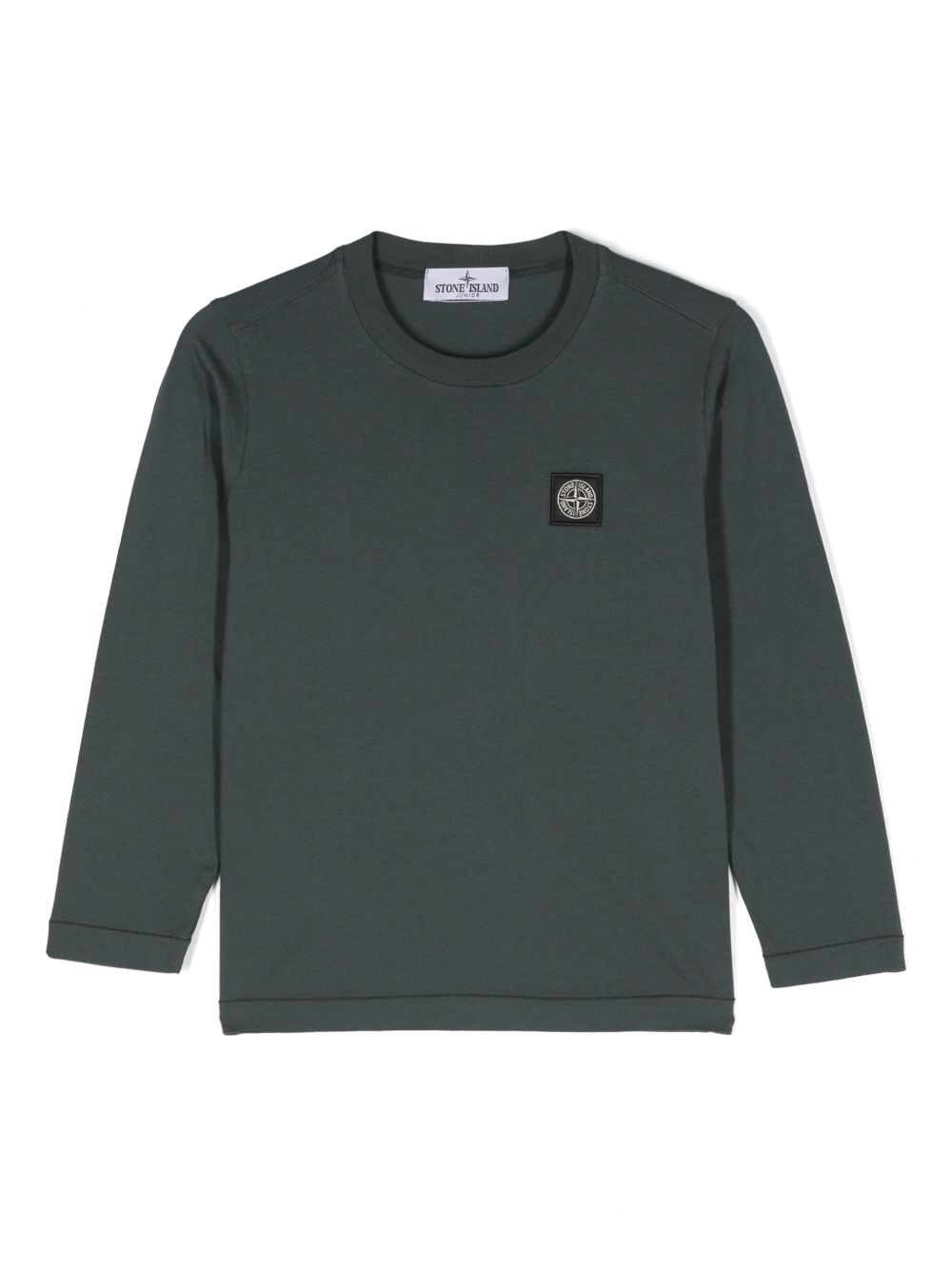 Stone Island Junior 罗盘贴花棉T恤 - 绿色