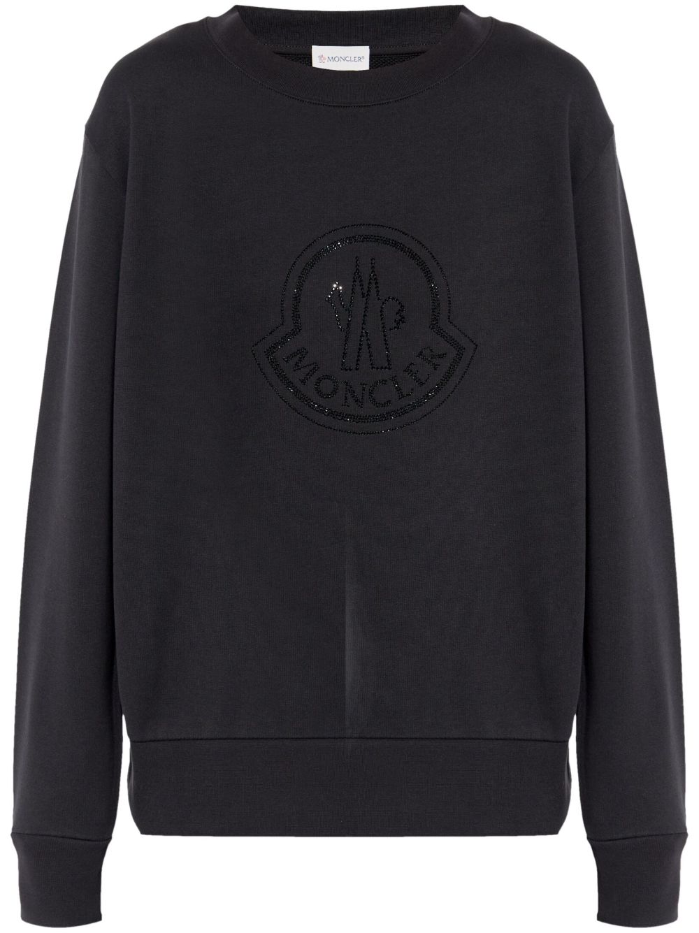Moncler 晶饰卫衣 - 黑色