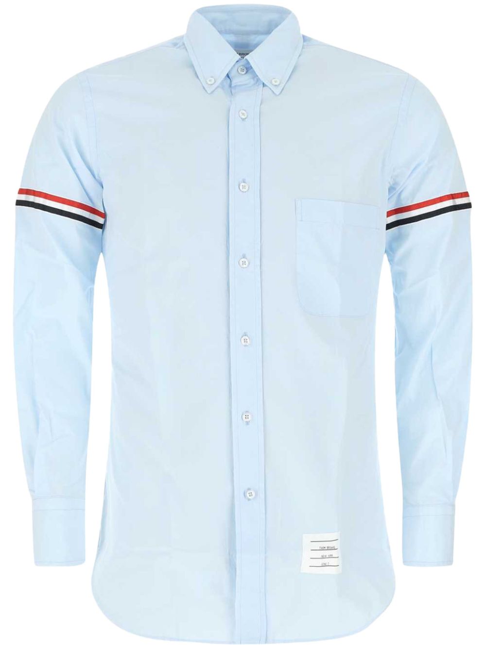 Thom Browne RWB 条纹长袖衬衫 - 蓝色