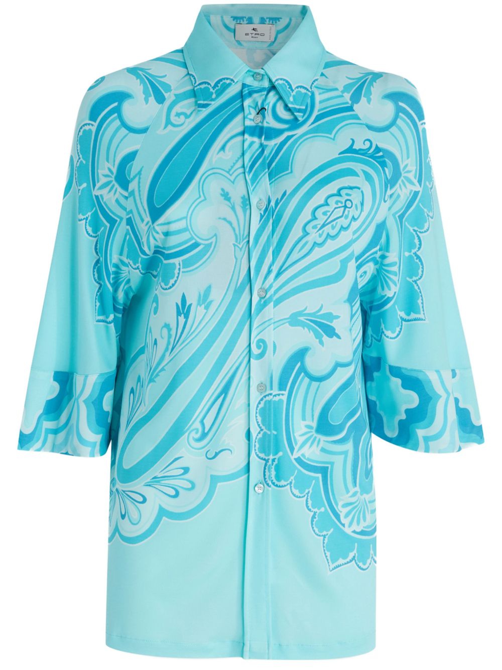 ETRO 印花衬衫 - 蓝色