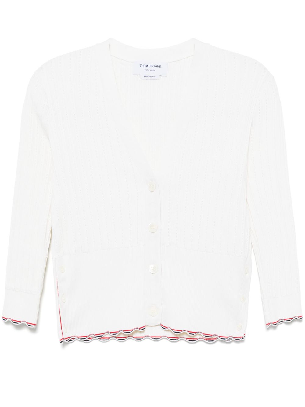Thom Browne V领开衫 - 中性色