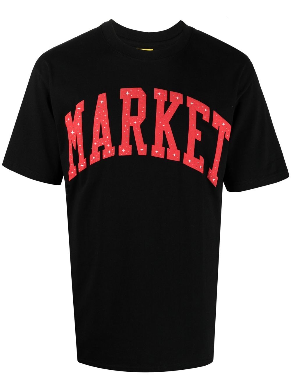 MARKET logo印花棉T恤 - 黑色