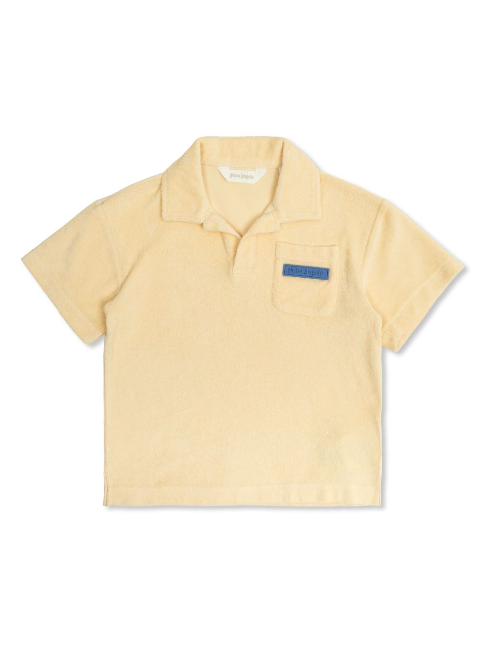 Palm Angels Kids 毛巾布polo衫 - 黄色