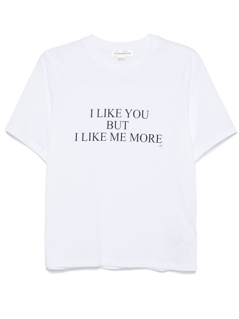 Victoria Beckham I Like You But I Like Me More T恤 - 白色