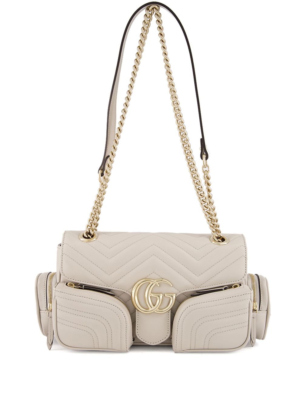 Gucci GG Marmont 小号单肩包 - 中性色