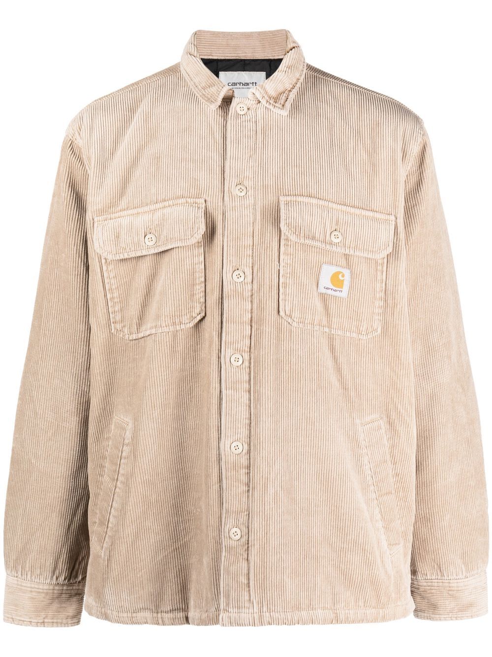 Carhartt WIP 标贴排扣衬衫 - 褐色