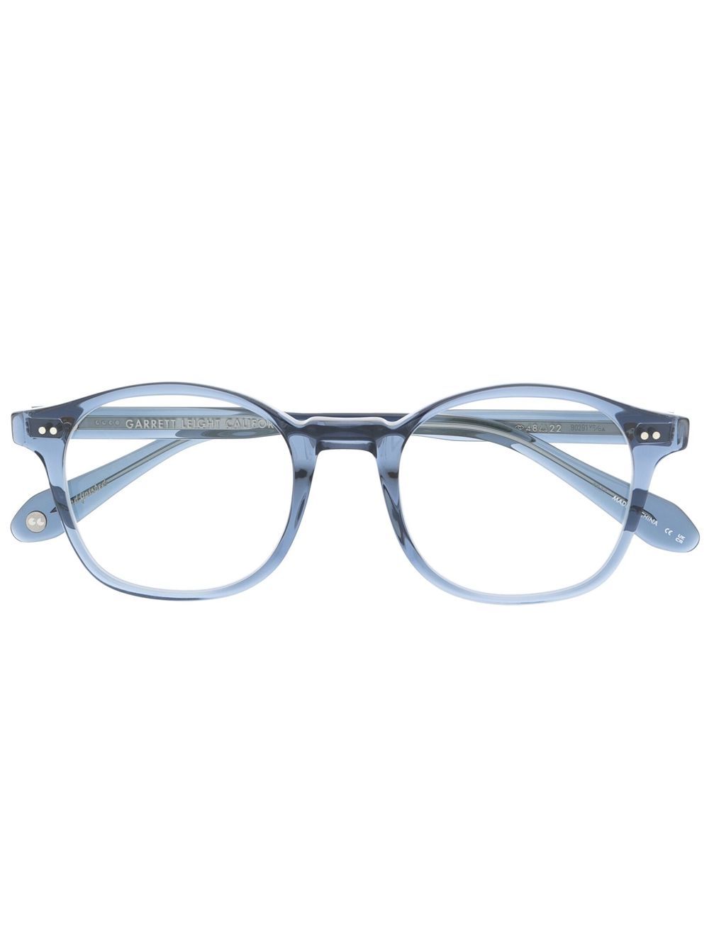 Garrett Leight Riley 圆框光学眼镜 - 蓝色