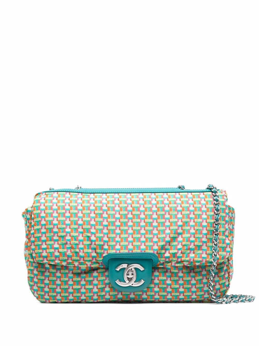 CHANEL Pre-Owned Rain-Cover Classic Flap 单肩包（2016年典藏款） - 绿色