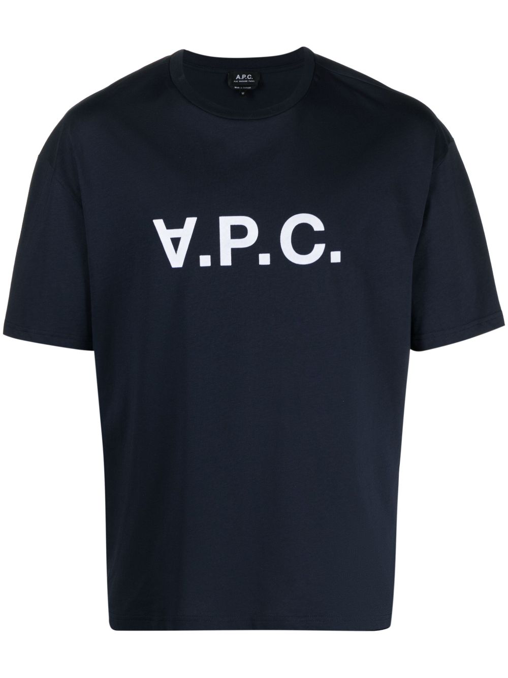 A.P.C. River logo植绒T恤 - 蓝色
