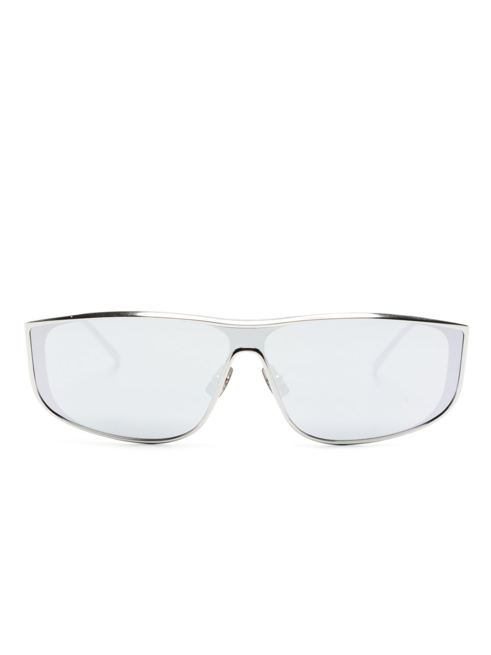 Saint Laurent Eyewear Luna logo压纹太阳眼镜 - 银色