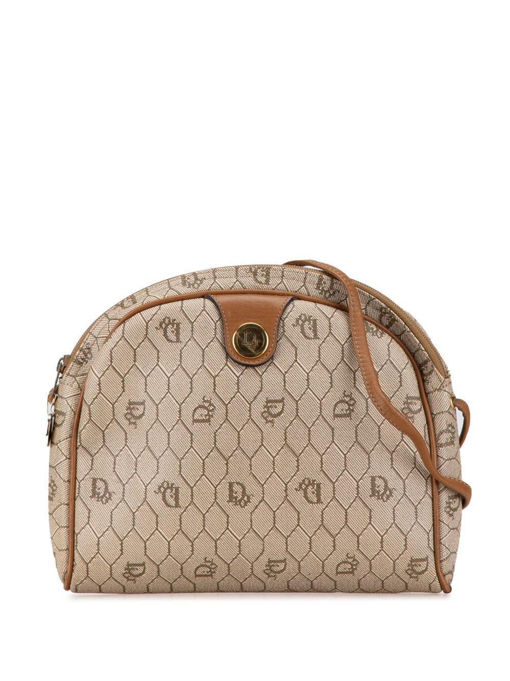 Christian Dior Pre-Owned 20th Century Honeycomb Coated Canvas crossbody bag - 褐色