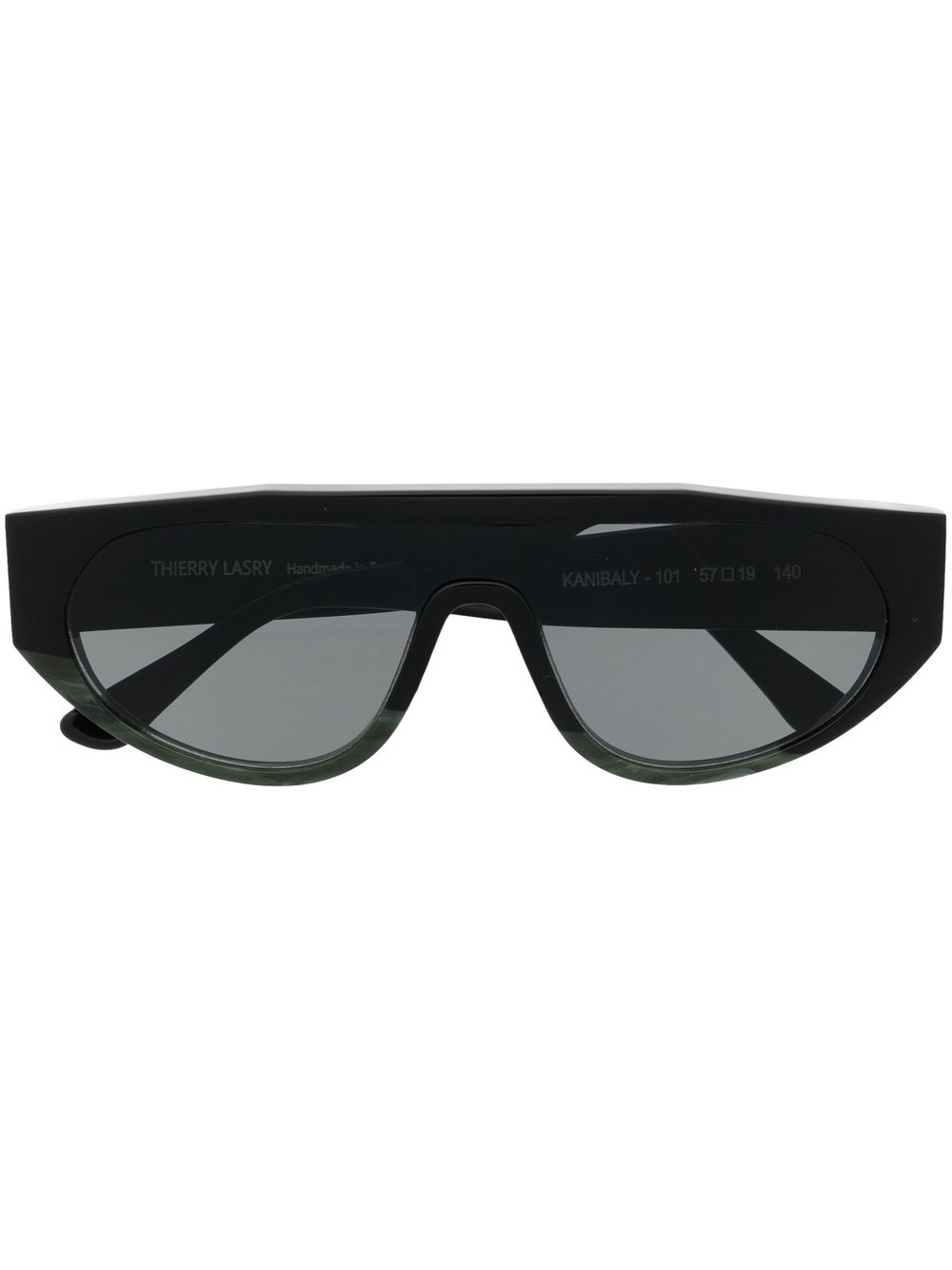 Thierry Lasry 超大款镜腿太阳眼镜 - 黑色