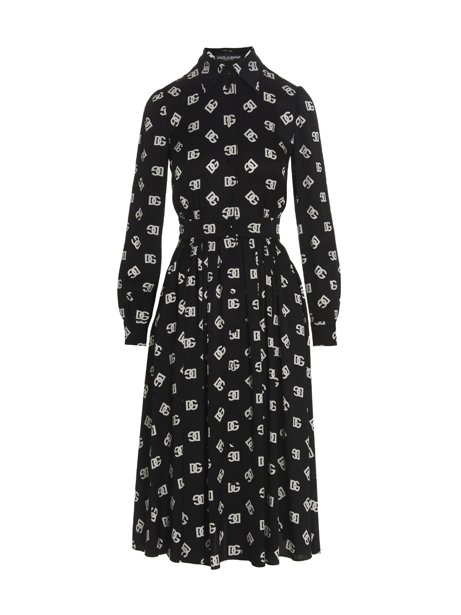 Dolce & Gabbana Logo印花连衣裙