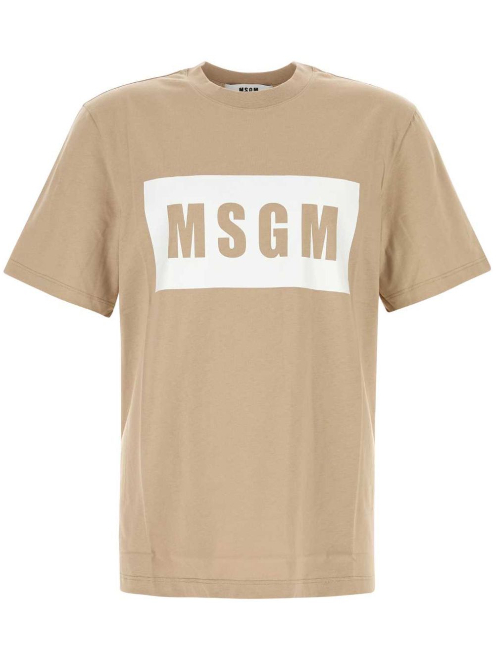 MSGM logo印花T恤 - 23|BEIGE
